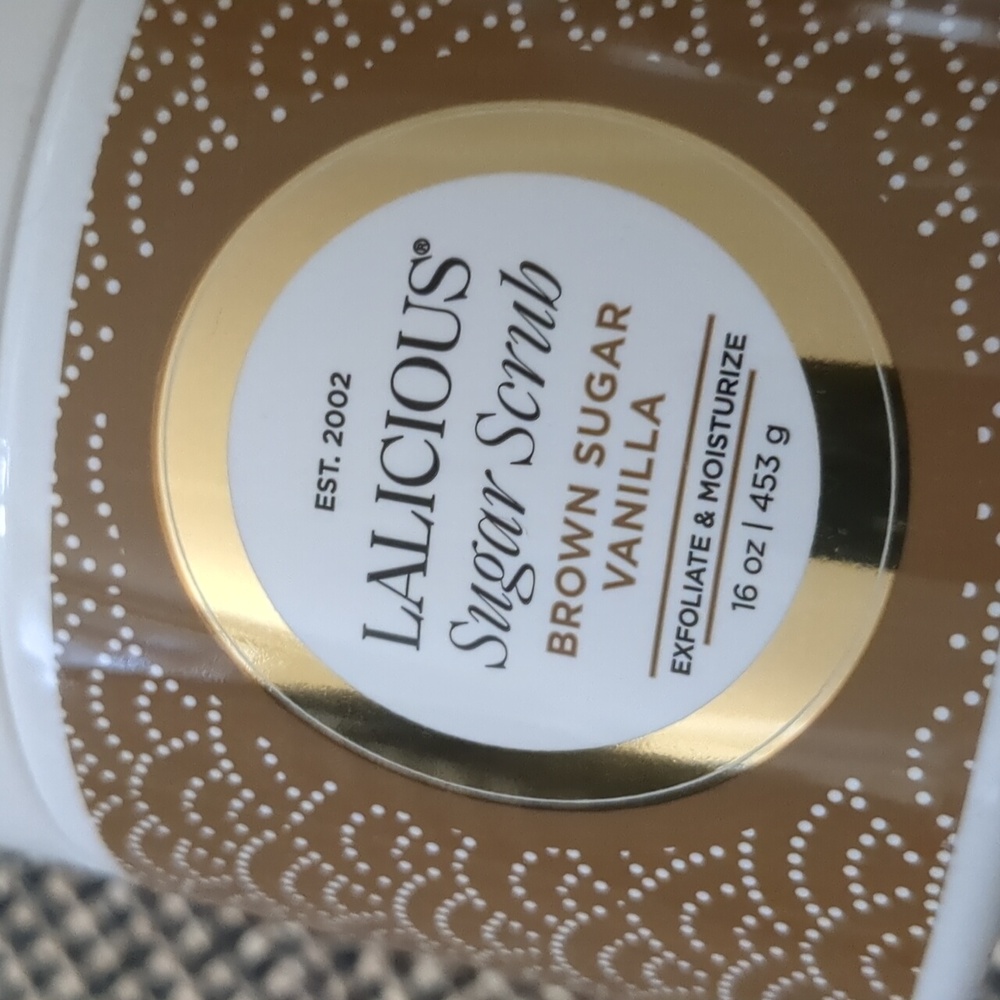 16oz HUGE Lalicious Body Sugar Scrub Brown Sugar Vanilla Exfoliate & Moi…